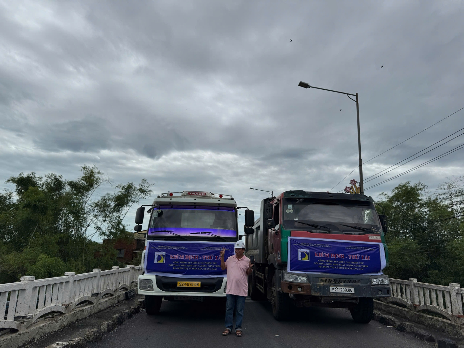 KIỂM ĐỊNH , THỬ TẢI CẦU PHONG THỬ - QUẢNG NAM